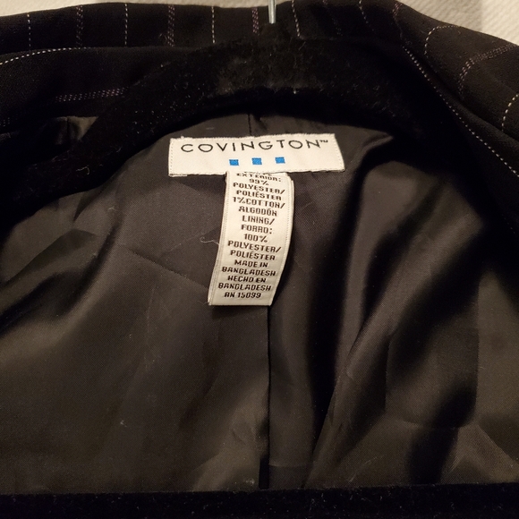 Covington black with pink and white stripes, size 12 - Picture 3 of 5